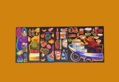 Set 7 Sticker Chợ Miền Tây " Trùm Chợ " Lộn Xộn