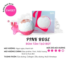 Viên tắm tạo bọt 220gr Labbi Pink Rose