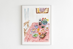 Tranh Tao A3 Still Life In Pink