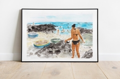 Tranh Tao A3 Beach Lovers