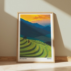 Tranh A4 Mai Lê Việt Nam landscape