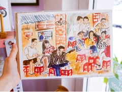 Tranh Tao A3 Hanoi sidewalk cafe