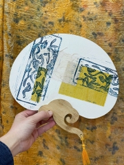 Quạt in tay Mộc Trà l'art à huế 13 280