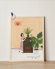 Tranh Soulbird Vintage Girl A3