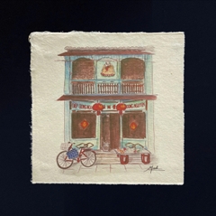 Tranh giấy dó Hội An Mai Lê x Líu Lô