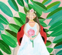 Thiệp The Ladybug Girl Ayako Akai