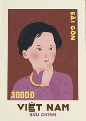 Tranh Hiền Tâm Ba Ngàn Đồng Cô Gái Áo Hồng
