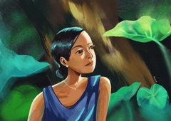 Tranh Pan A4 Cô gái