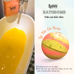 Viên sủi bồn tắm LA VIE EN ROSE 120gr Labbi