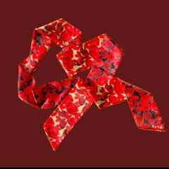 SILK SCARF LY VU TWILLY HELY HEART 9x180