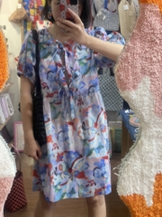 Váy monet cột nơ tay lỡ Líu Lô 950