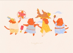 Thiệp Mèo Trung Thu Trang Phạm