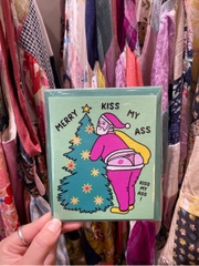 Thiệp Merry Kiss My Ass 50 WÁ MÉO