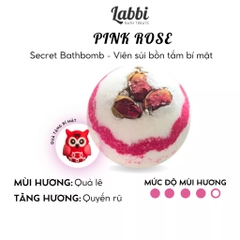 Viên tắm tạo bọt 220gr Labbi Pink Rose