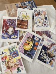 Set 9 Thiệp Mèo Tao