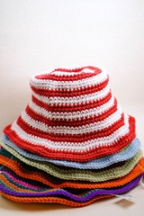 Stripe Bucket Hats Maru