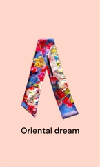 SILK SCARF LY VU TWILLY Oriental Dream 9x180