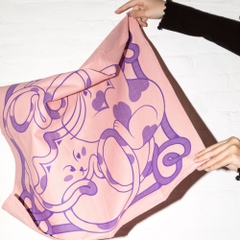 Bandana Mèo khen mèo dài đuôi - Hồng Behalf
