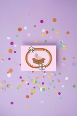 Thiệp Flower Cat Posters Thingy