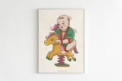 Em bé Đông Hồ Tranh Posters Thingy A4 (3 loại)