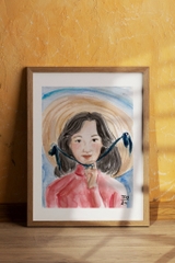 Tranh Tao A4 Vie Girl ( Pink Áo Dài )