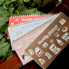 Sổ lò xo ngang weekly planner 21 cm x 10 cm Mai Lê
