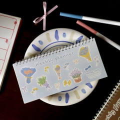 Sổ lò xo ngang weekly planner 21 cm x 10 cm Mai Lê