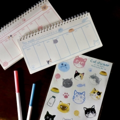 Sổ lò xo ngang weekly planner 21 cm x 10 cm Mai Lê