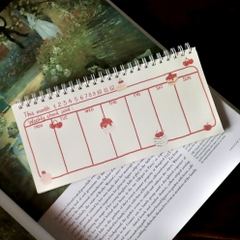 Sổ lò xo ngang weekly planner 21 cm x 10 cm Mai Lê