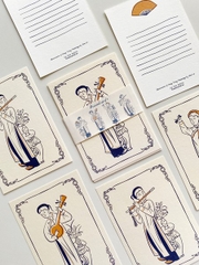Set 4 Thiệp Mai Lê Hàng Trống