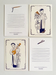 Set 4 Thiệp Mai Lê Hàng Trống