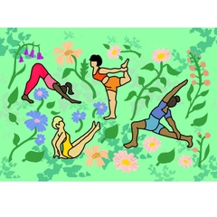 Tranh Hannah Budd A3 Yoga
