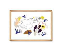 Tranh Tao A4 still life with pigeon