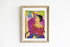 Tranh Tao A4 Girl With Lovehearts