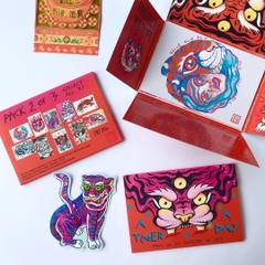 Set 3 Postcards A Tiger A Day Livy