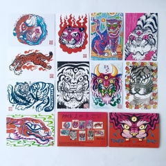 Set 3 Postcards A Tiger A Day Livy