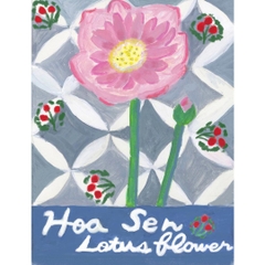 Thiệp Ayako hoa sen lotus flower