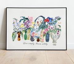 Tranh Tao A3 live simply bloom wildly