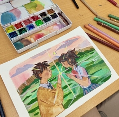 Tranh A4 Pan your name