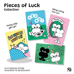 Thiệp Hi:Piece Xanh lá cây