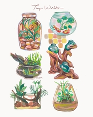 Tranh Pan A4 Tiny Worlds