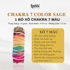 SAGE & PALO LABBI XÔ CHAKRA 7 MÀU