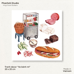Tranh PhanhShi Vuông Xe bánh mì