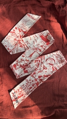 SILK SCARF LY VU TWILLY Voyage au Vietnam 9x180