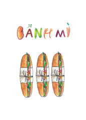 Tranh Haru Craft A3 - Banh Mi
