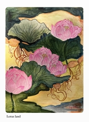 Tranh Ly Vũ A3 Lotus Land