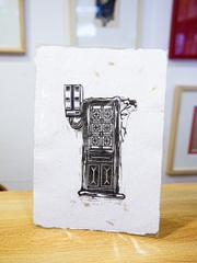 Tranh Lem A5 Linocut Doors