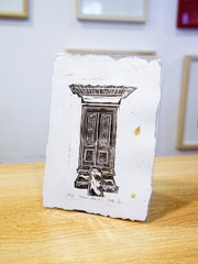 Tranh Lem A5 Linocut Doors