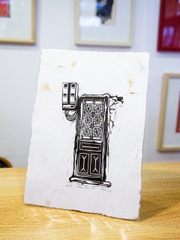 Tranh Lem A5 Linocut Doors