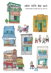 Tranh Haru Craft A5 Nhà Việt Đẹp Quá